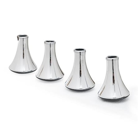 Inroom Furniture Designs Inroom Furniture Designs B1302CH-4 Bedframe Glides Set of 4 - Chrome B1302CH-4